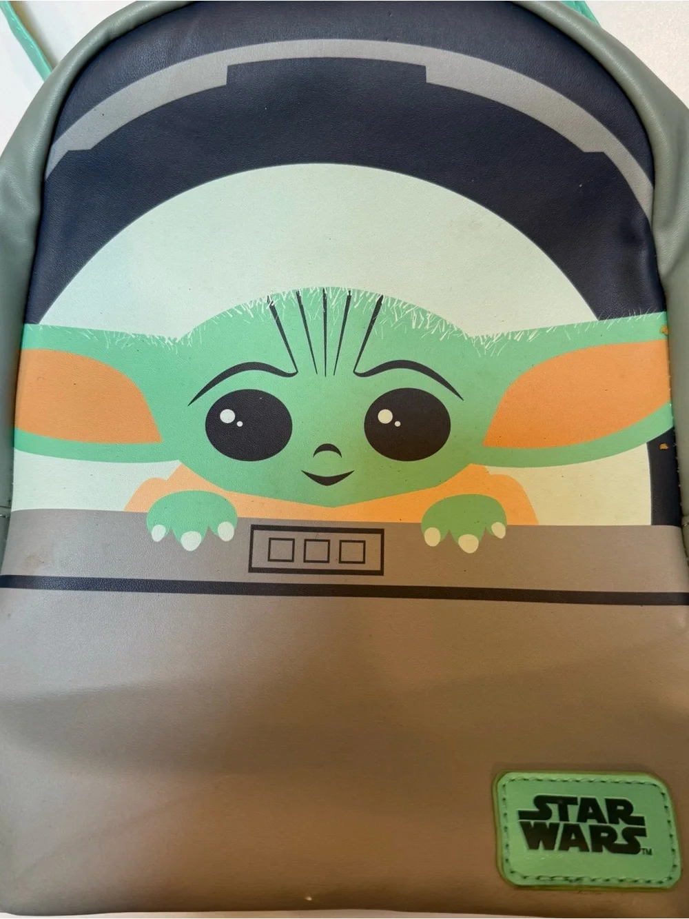 Star Wars Kids Backpack with The Child in Green and Gray